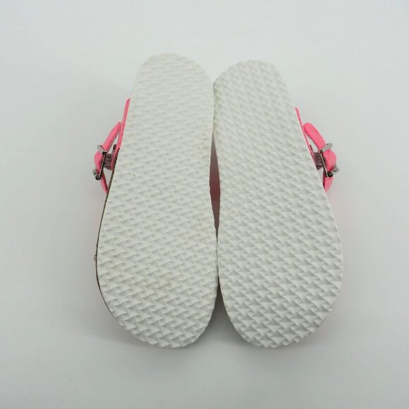Sprox Kids Pink Shiny Snake Print Sandals Buckle Strap Cork Footbed Size 3 NIB - Picture 6 of 6